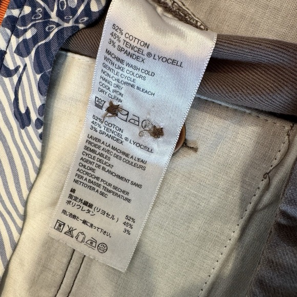 Tommy Bahama Pants Men 38W x 34L Tan Cotton Tencel Straight Leg Work Chore Flaw - Picture 5 of 9